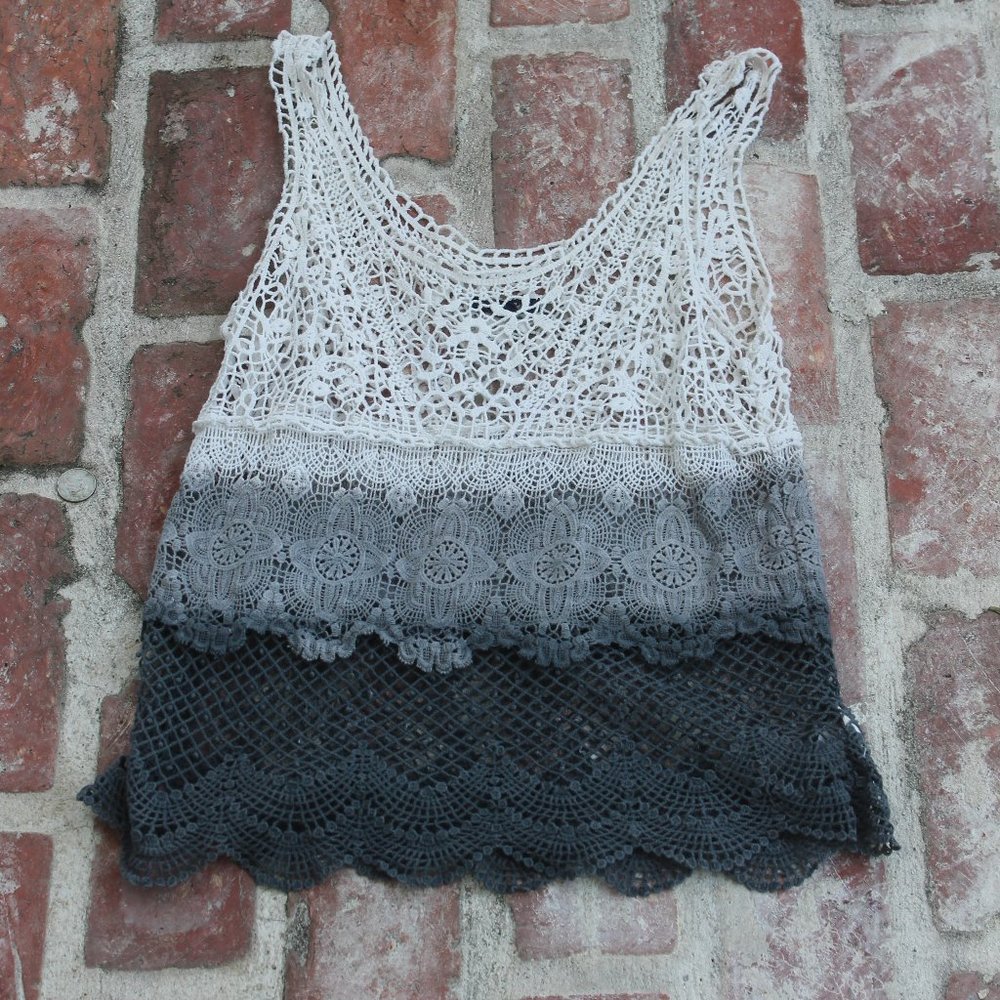 Crochet style Ombre Boho Top